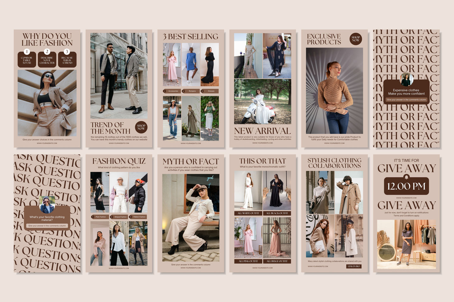 Canva Fashion Biege Template