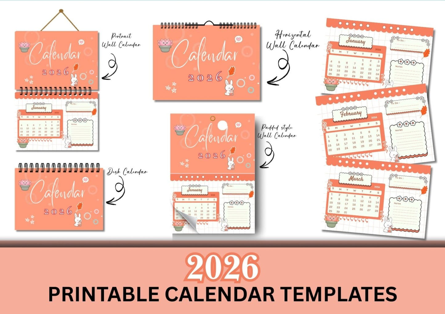 2026 printable Calendar template