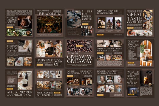 Canva Coffee Brown Template