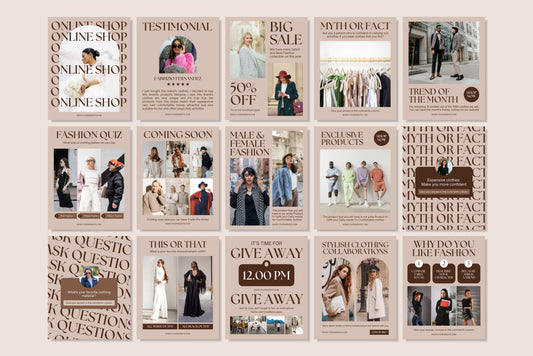 Canva Fashion Biege Template