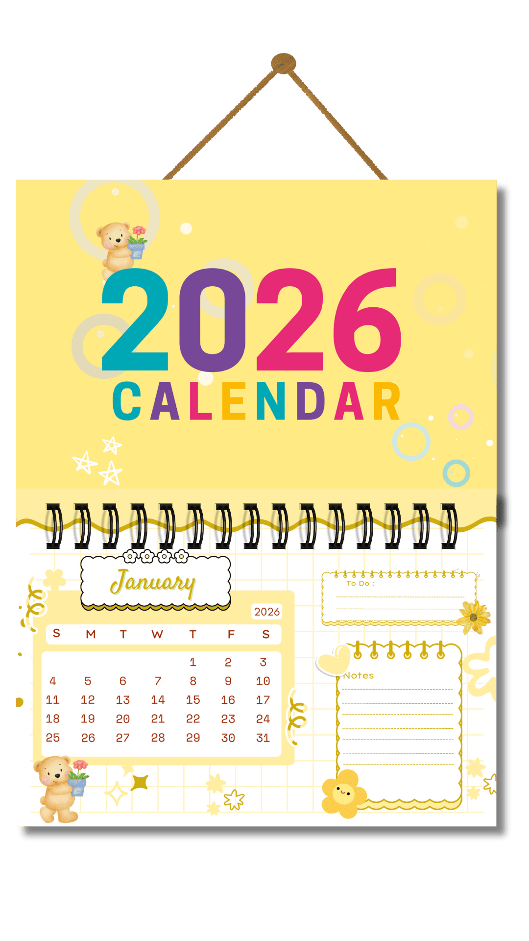 2026 printable Calendar template